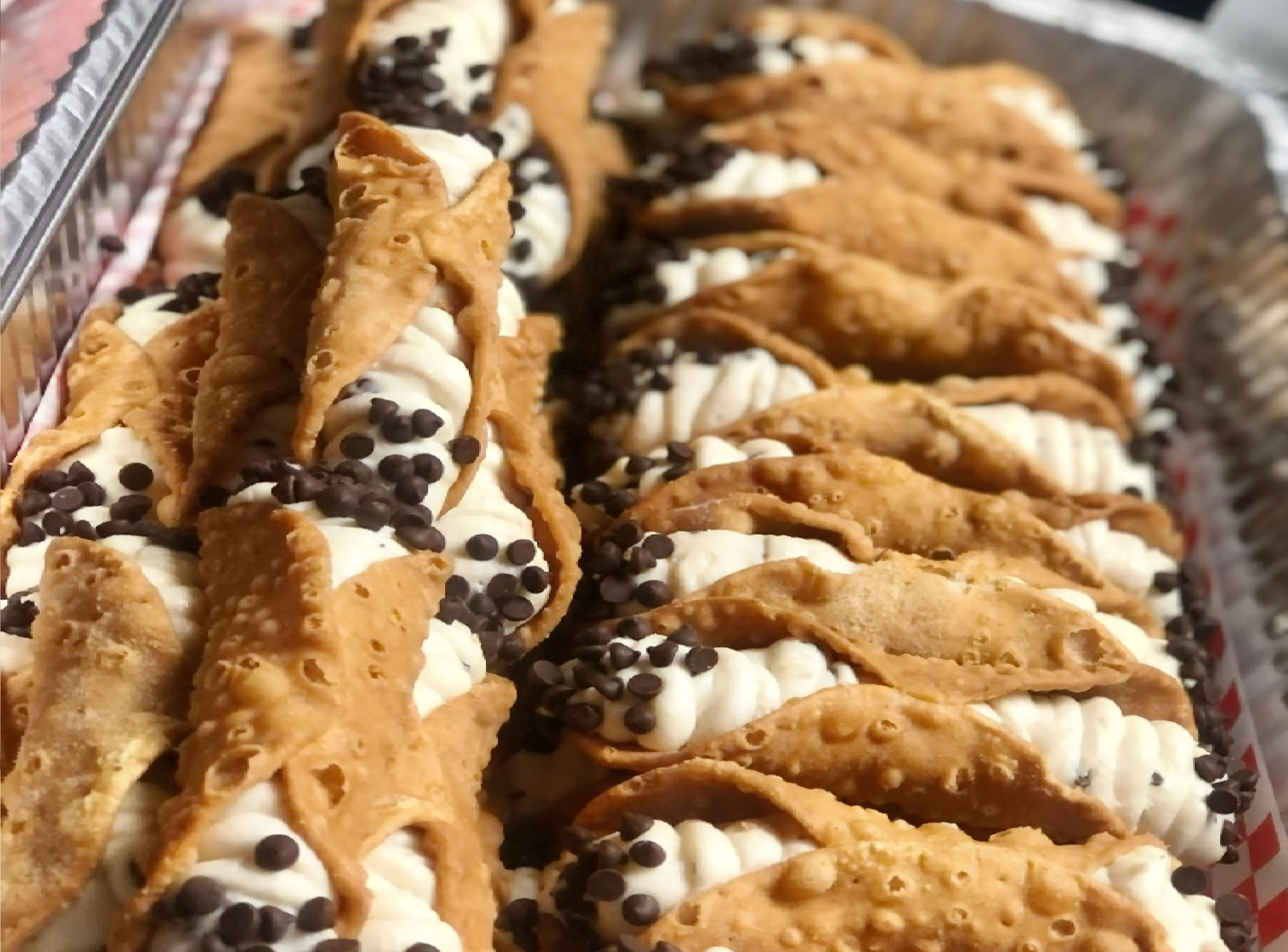 A close up of some cookies and cream sticks